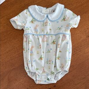 Adorable Bunny Print Baby Romper